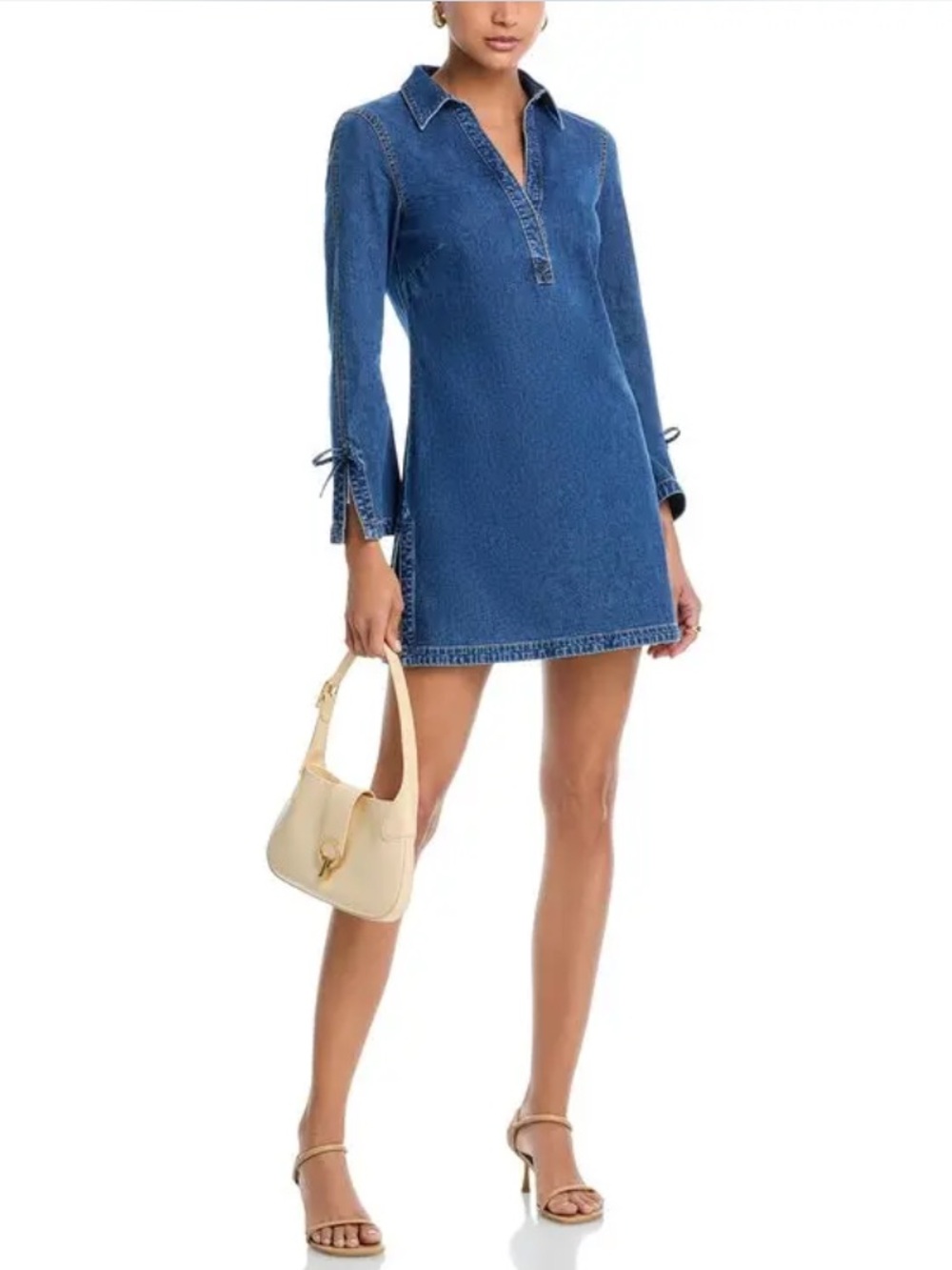 Cinq a Sept Ruisseau Denim Dress. - Picture 3 of 8